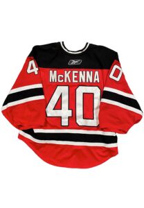 2010-11 Mike McKenna NJ Devils Game-Used Jersey