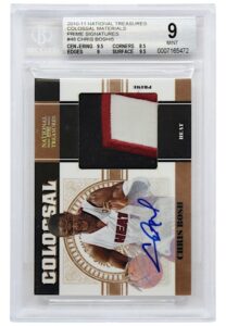 2010-11 National Treasures Colossal Materials Prime Signatures Chris Bosh #48