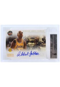 2010-11 National Treasures Hall Of Fame Signatures Kareem Abdul-Jabbar #14