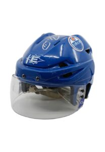 2010-11 Taylor Hall Edmonton Oilers Rookie Game-Used & Signed Helmet