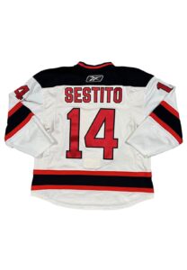 2010-11 Tim Sestito NJ Devils Game-Used Jersey