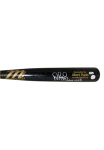 2010 Albert Pujols St. Louis Cardinals Game-Used & Autographed Bat