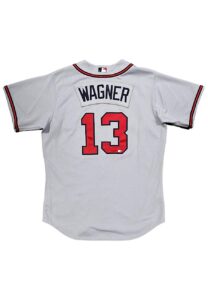 2010 Billy Wagner Atlanta Braves Game-Used Road Jersey