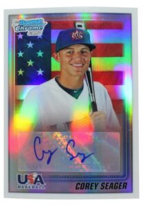 2010 Bowman Chrome Draft Autographs Corey Seager Rookie #USAA18