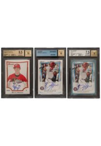 2010 Bowman Draft Picks Aflac Autographs & 2011 Bowman Prospects Autographs Bryce Harper