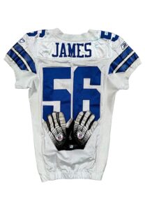 2010 Bradie James Dallas Cowboys Game-Used Jersey & Gloves