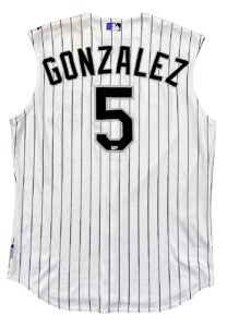 2010 Carlos Gonzalez Colorado Rockies Game-Used Home Vest