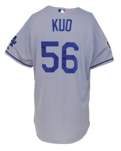 2010 Chih-Hong Kuo Los Angeles Dodgers Game-Used Road Jersey