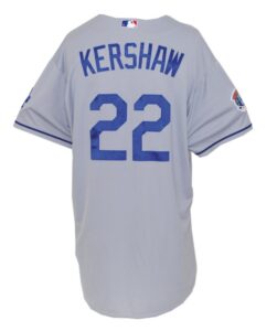 2010 Clayton Kershaw LA Dodgers Game-Used Road Jersey