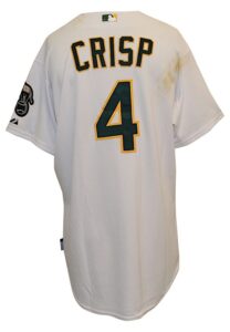 2010 Coco Crisp Oakland A’s “Athleticos” Fiesta Day Game-Used Home Jersey