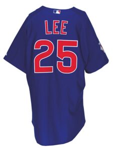 2010 Derrek Lee Chicago Cubs Game-Used Opening Day Road Jersey