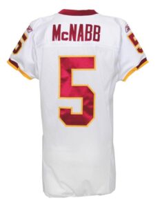 2010 Donovan McNabb Washington Redskins Game-Used Road Jersey