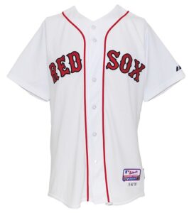 2010 Dustin Pedroia Boston Red Sox Game-Used Home Jersey