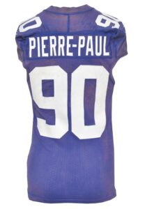 2010 Jason Pierre-Paul Rookie New York Giants Game-Used Home Jersey