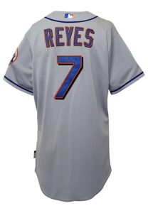 2010 Jose Reyes New York Mets Game-Used Road Jersey