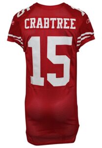 2010 Michael Crabtree San Francisco 49ers Game-Used Home Jersey