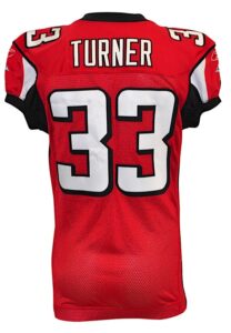 2010 Michael Turner Atlanta Falcons Game-Used Road Jersey