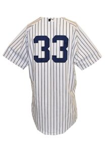 2010 Nick Swisher New York Yankees Game-Used & Autographed Home Jersey