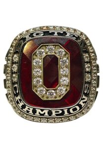 2010 Ohio State Buckeyes Big Ten Championship Ring Presented To Verlon Reed