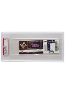 2010 Philadelphia Phillies NLDS Game One Full Ticket From Roy Halladay’s No Hitter