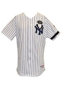 2010 Ramiro Pena New York Yankees Game-Used Home Jersey