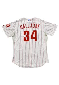 2010 Roy Halladay Philadelphia Phillies Game-Used Home Jersey