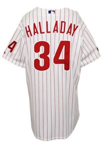 2010 Roy Halladay Philadelphia Phillies Game-Used Home Jersey