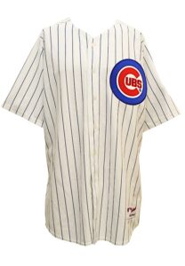 2010 Ryan Dempster Chicago Cubs Game-Used & Autographed “Jackie Robinson Day” Home Jersey