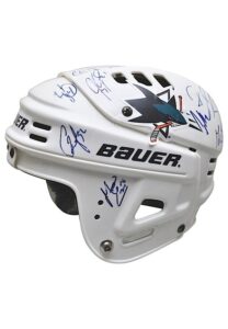 2010 San Jose Sharks Team-Signed Helmet