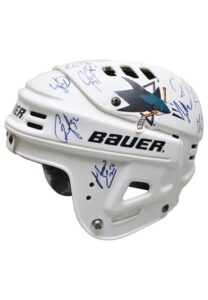 2010 San Jose Sharks Team-Signed Helmet