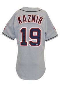 2010 Scott Kazmir Los Angeles Game-Used Throwback Road Uniform