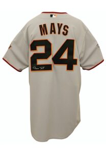 2010 Willie Mays San Francisco Giants Autographed Jersey