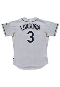 2010s Evan Longoria Tampa Bay Rays Game-Used Road Jersey