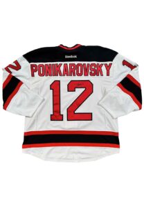 2011-12 Alexei Ponikarovsky NJ Devils Game-Used & Autographed Jersey