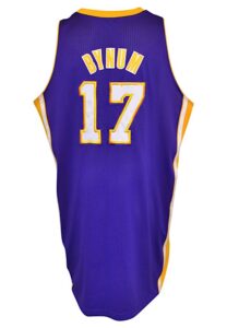 2011-12 Andrew Bynum Los Angeles Lakers Game-Used Road Jersey