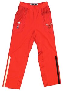 2011-12 Chicago Bulls Player-Worn & Autographed Warm-Up Pants Attributed To Derrick Rose