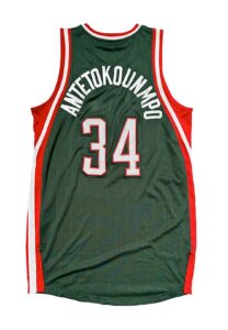 2011-12 Giannis Antetokounmpo Milwaukee Bucks Rookie Game-Used Jersey