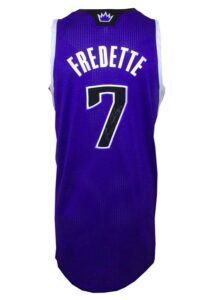 2011-12 Jimmer Fredette Rookie Sacramento Kings Game-Used & Autographed Road Jersey