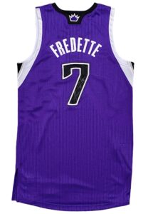 2011-12 Jimmer Fredette Sacramento Kings Rookie Game-Used & Autographed Jersey