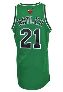 2011-12 Jimmy Butler Chicago Bulls St. Patrick’s Day Game-Used Home Jersey