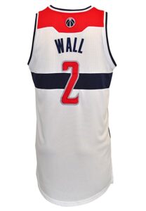 2011-12 John Wall Washington Wizards Game-Used Home Jersey 