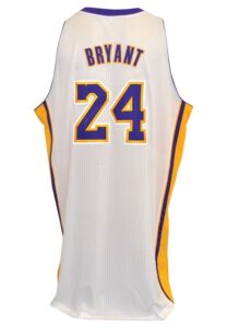 2011-12 Kobe Bryant Los Angeles Lakers Game-Used & Autographed Home Jersey