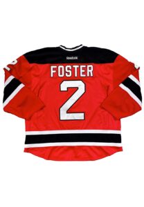 2011-12 Kurtis Foster NJ Devils Game-Used Jersey