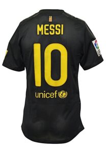 2011-12 Lionel Messi FC Barcelona Game-Used Road Jersey