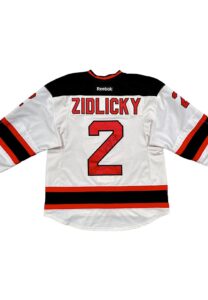 2011-12 Marek Zidlicky NJ Devils Game-Used & Signed Jersey