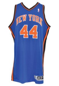 2011-12 New York Knicks Game-Used Road Jerseys — Dan Gadzuric & Jerome Jordan