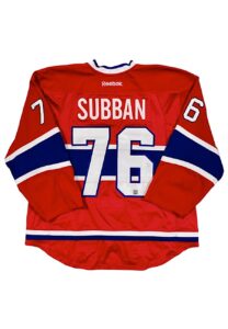 2011-12 P.K. Subban Montreal Canadiens Game-Used Jersey