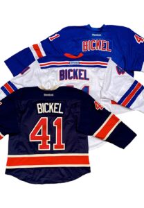 2011-12 Stu Bickel NY Rangers Game-Used Jerseys