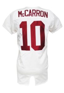 2011 AJ McCarron University of Alabama Crimson Tide Game-Used & Autographed Home Jersey