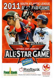 2011 Bryce Harper Single-Signed South Atlantic League All-Star Game Program